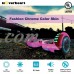 HOVERHEART UL 2272 Certified LED Hoverboard 6.5" Self Balancing Wheel Electric Scooter -Chrome Pink   